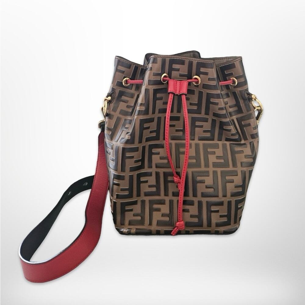 Fendi Mon Trésor Grande Bucket Bag in Tricolor Zucca